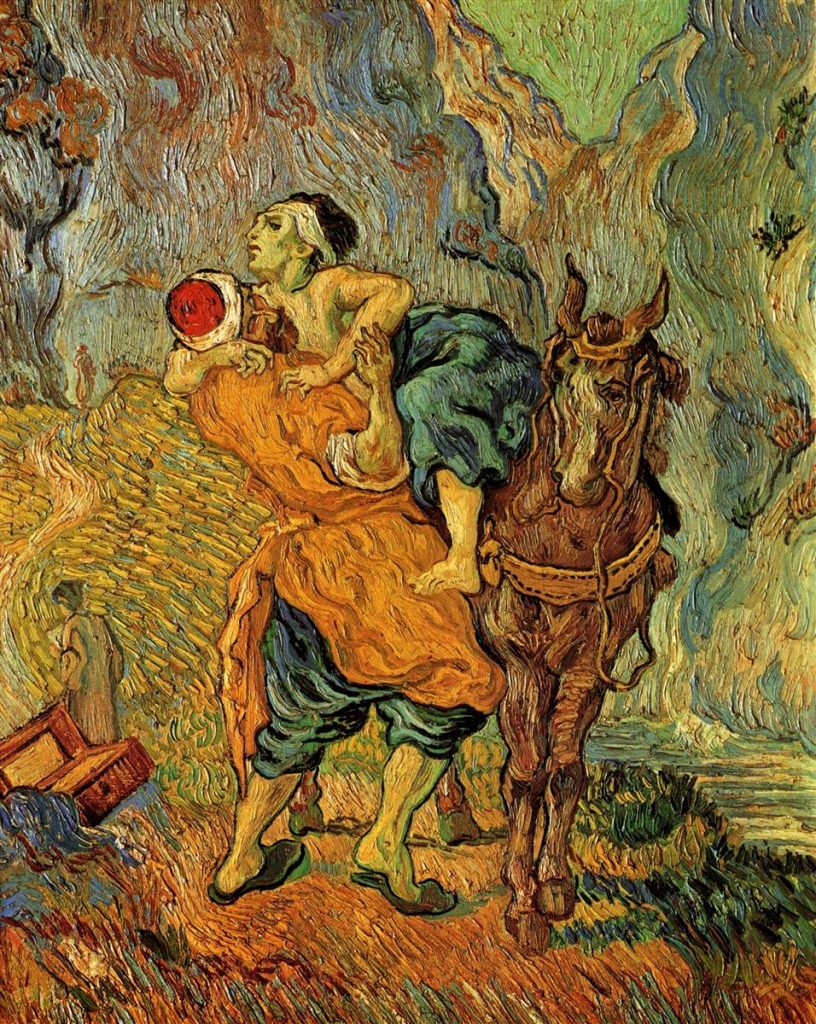 그림: "선한 사마리아인", Vincent van Gogh, 1890
