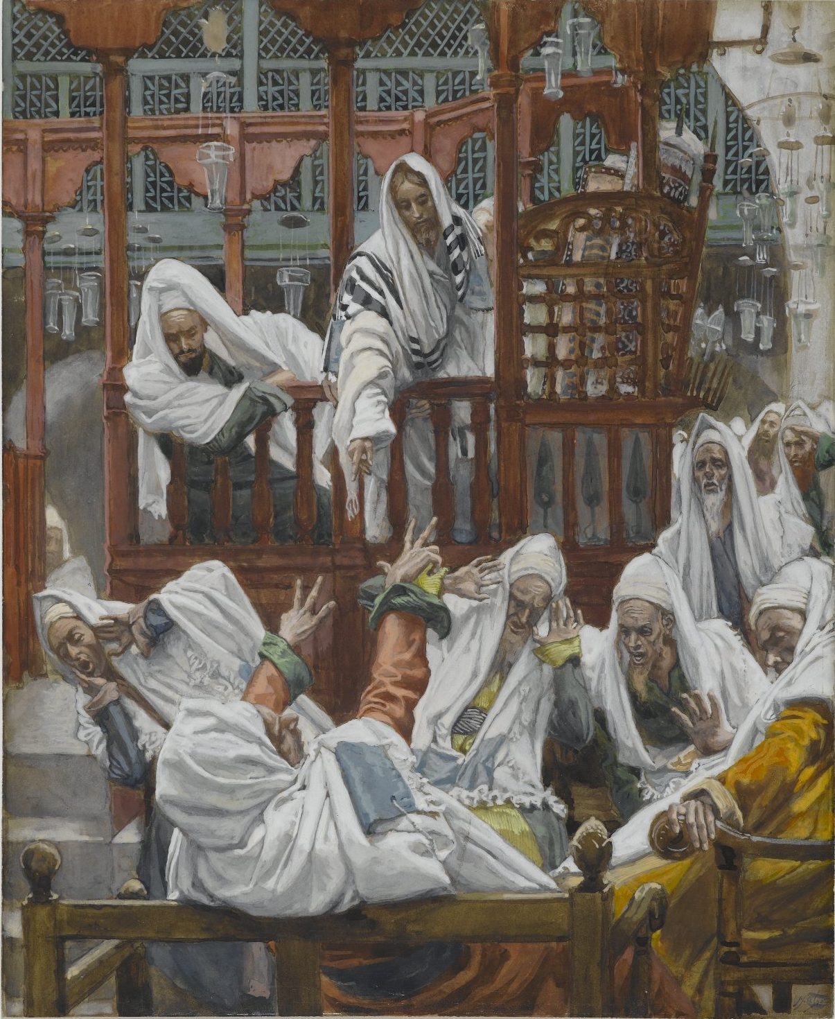 그림: 회당에 나타난 마귀 들린 사람, James Tissot, 출처: Brooklyn Museum