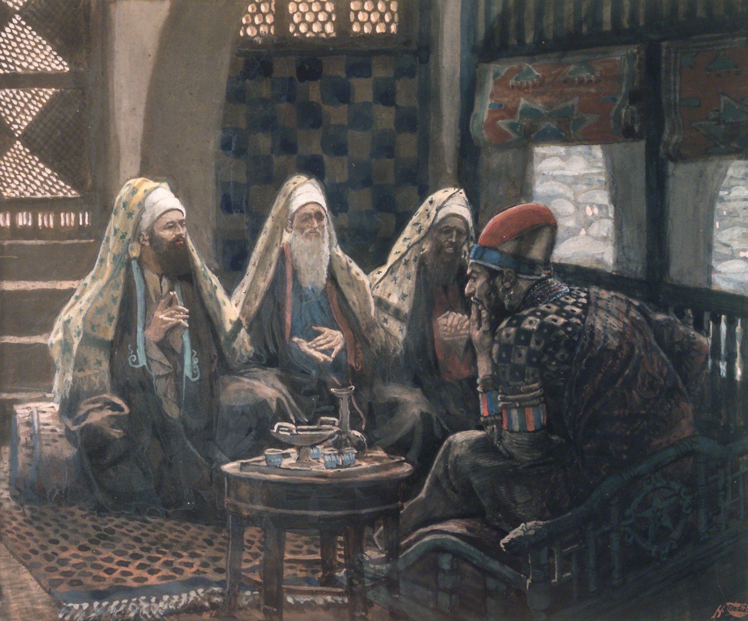 그림: 헤로데를 만나는 동박박사들, James Tissot