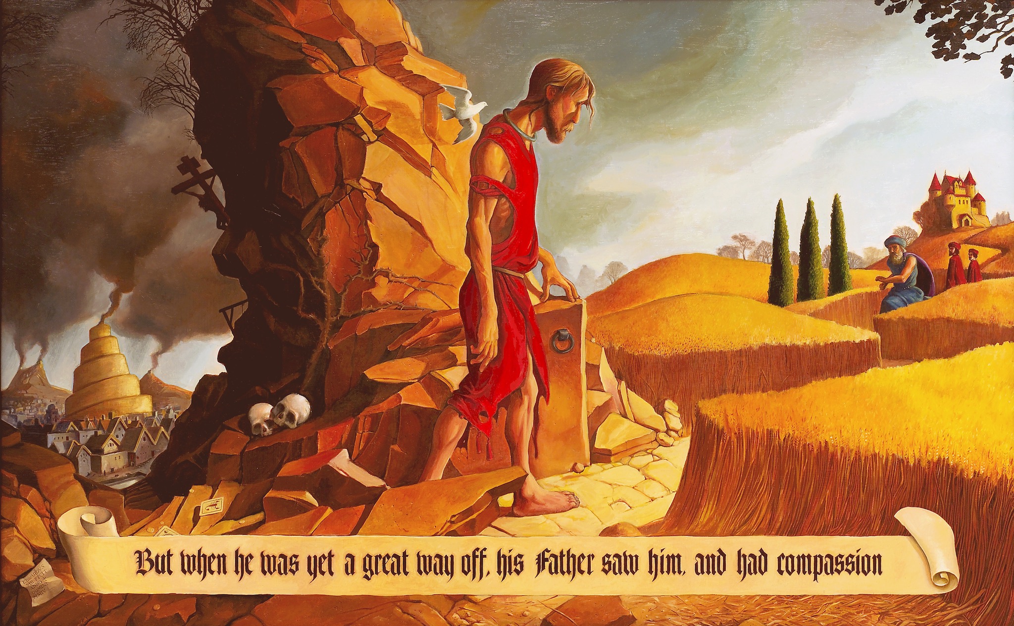 그림: "탕자", Edward Riojas, at Calvin College