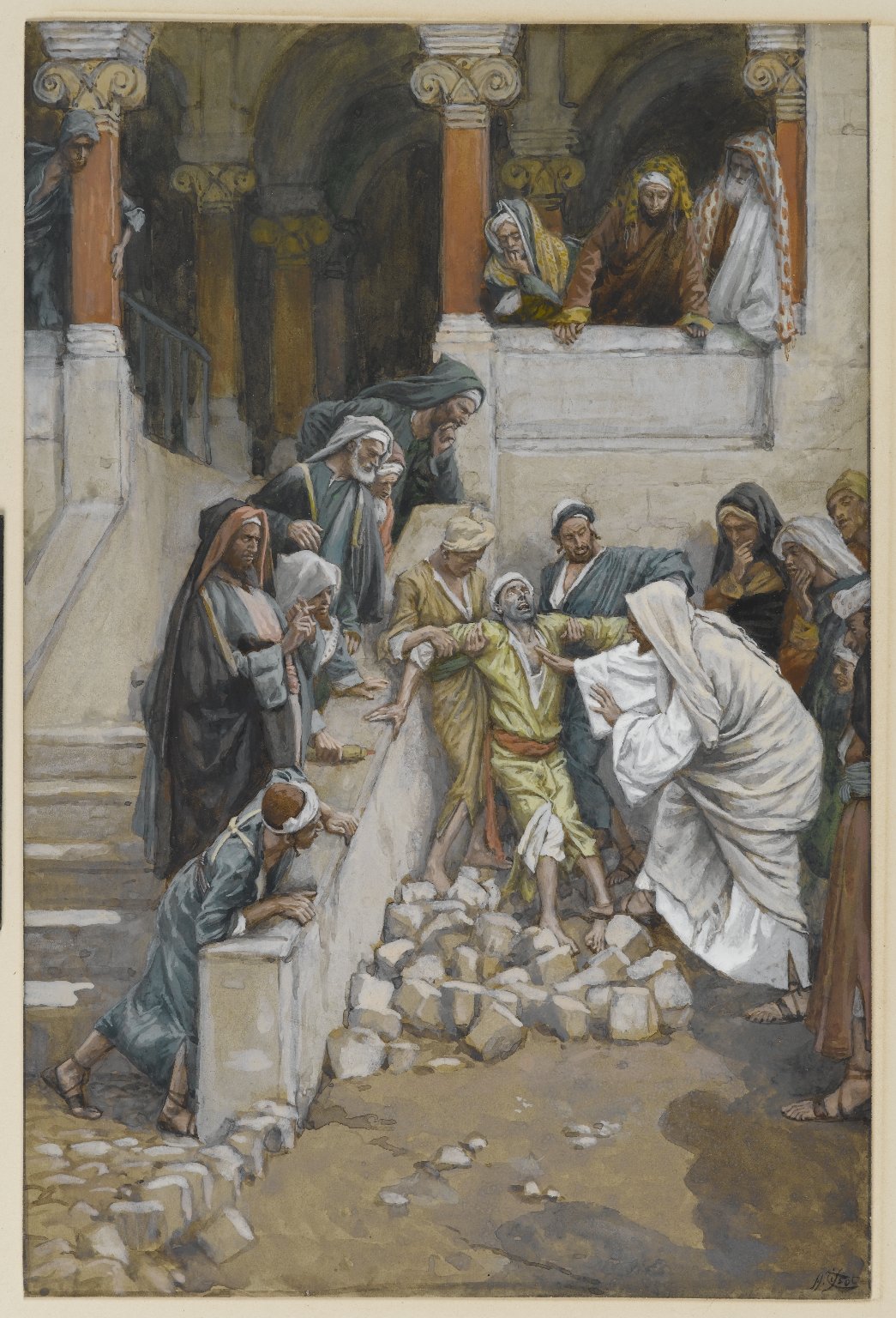 그림: 마귀들려 소경에 벙어리된 사람, James Tissot