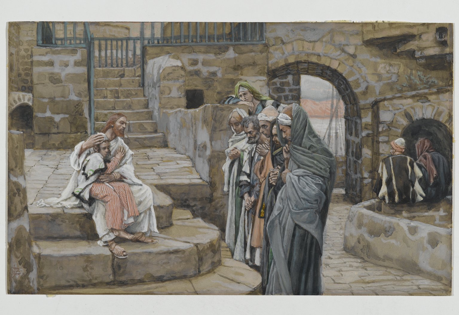 그림: 예수와 어린이, James TIssot