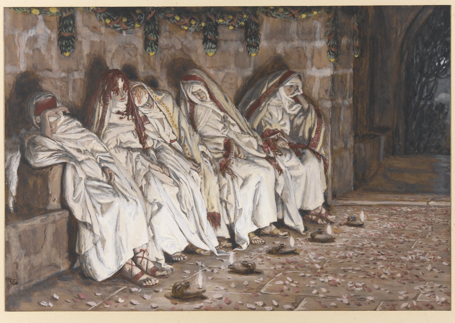 그림: "슬기로운 처녀들", James Tissot