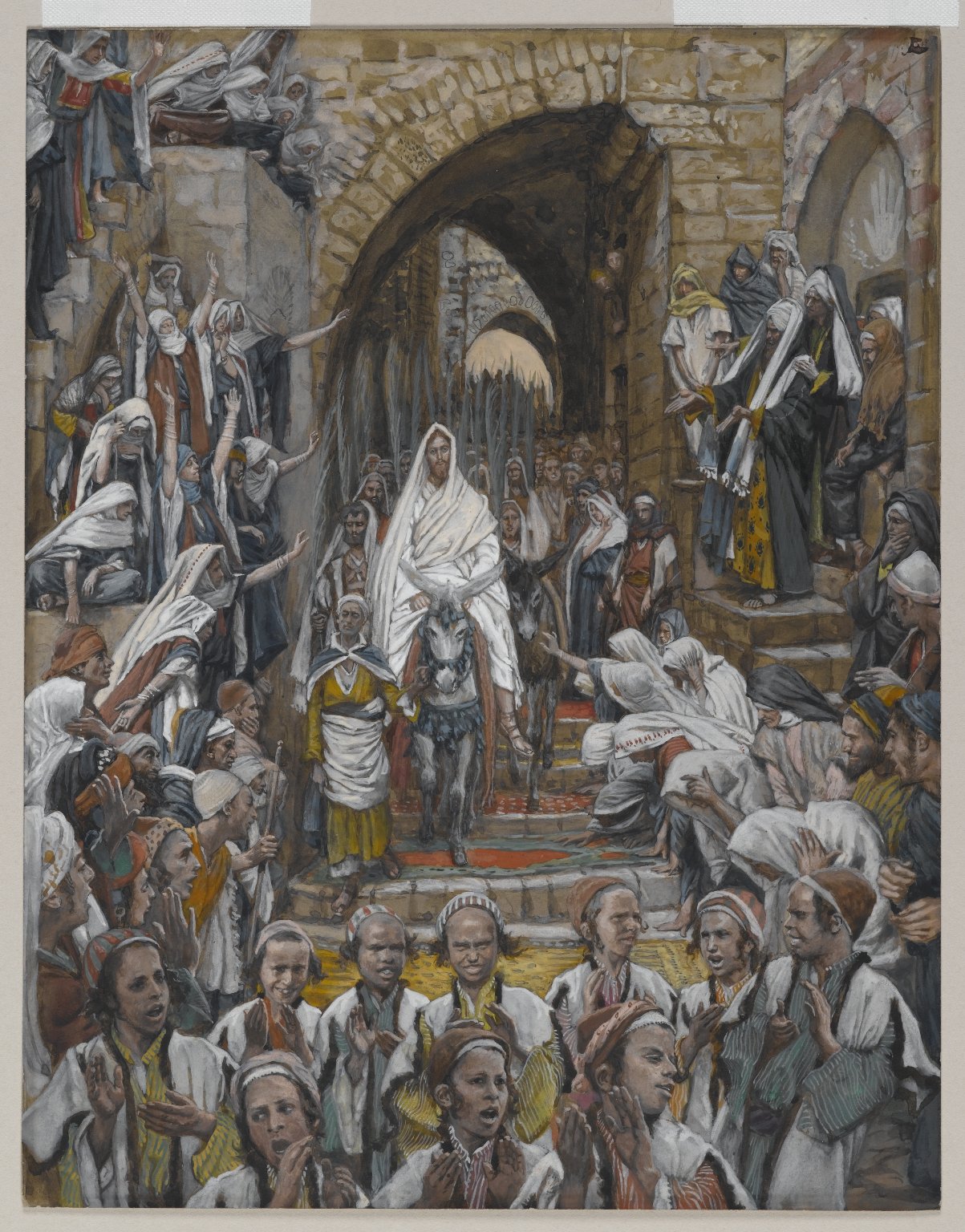 그림: "예루살렘에 들어서시다", James Tissot