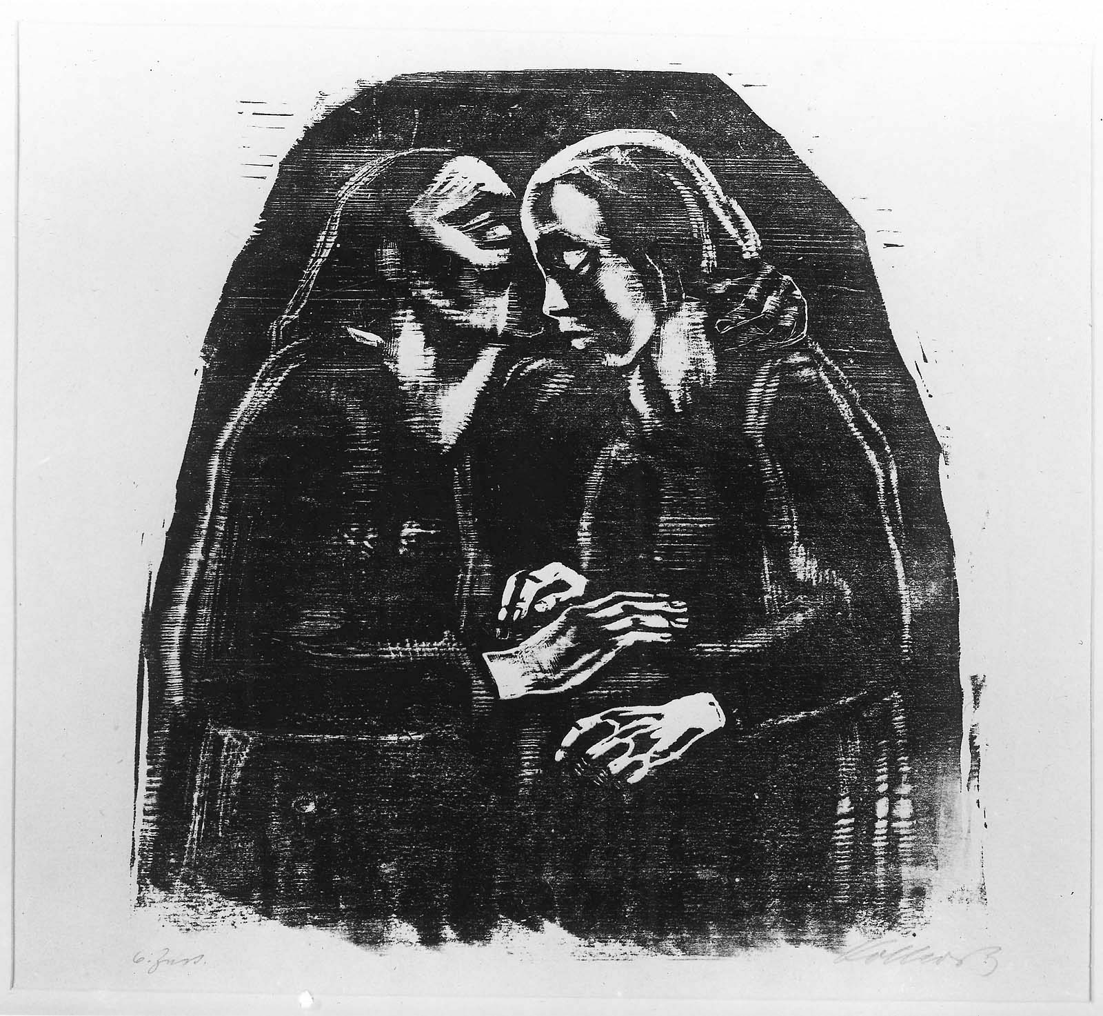그림: "The Visitation: Mary and Elizabeth", Käthe Kollwitz