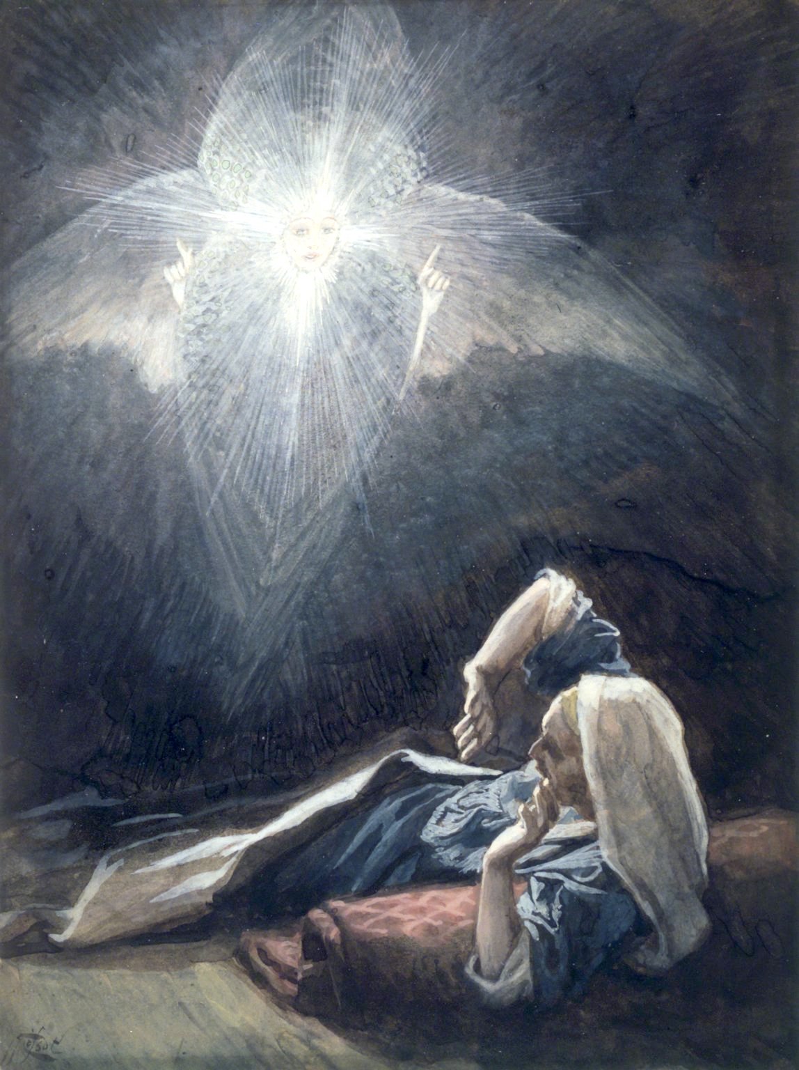 그림: "성 요셉에게 드러난 계시", James Tissot