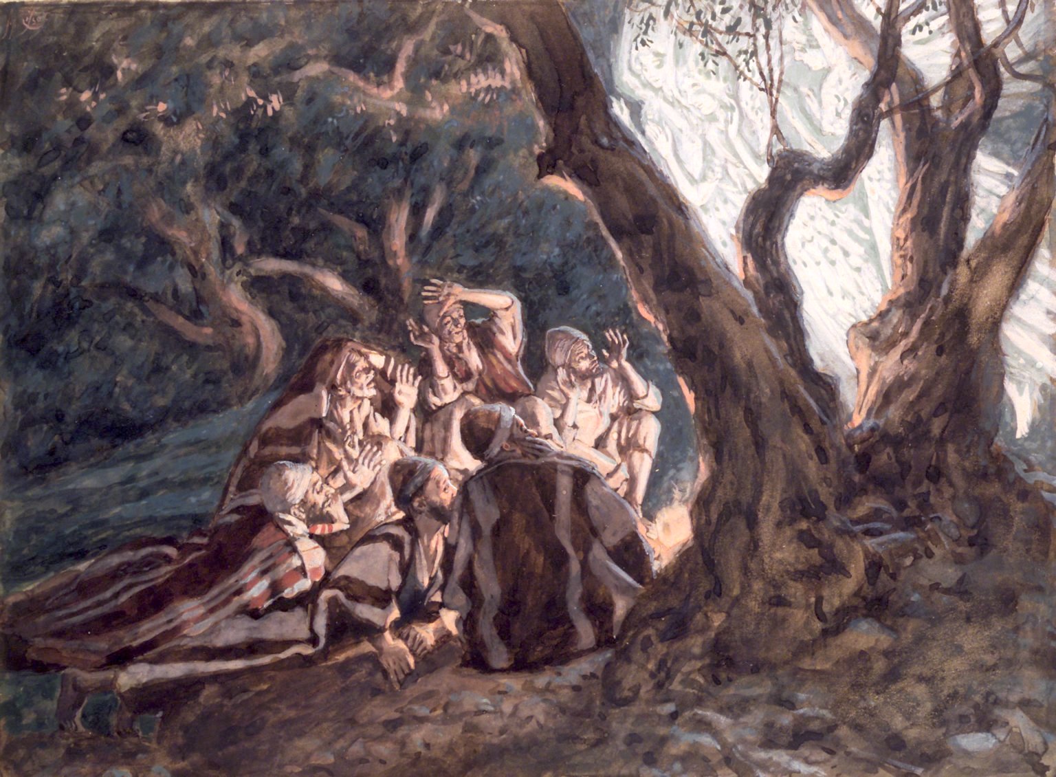 그림: "천사와 목자들", James Tissot