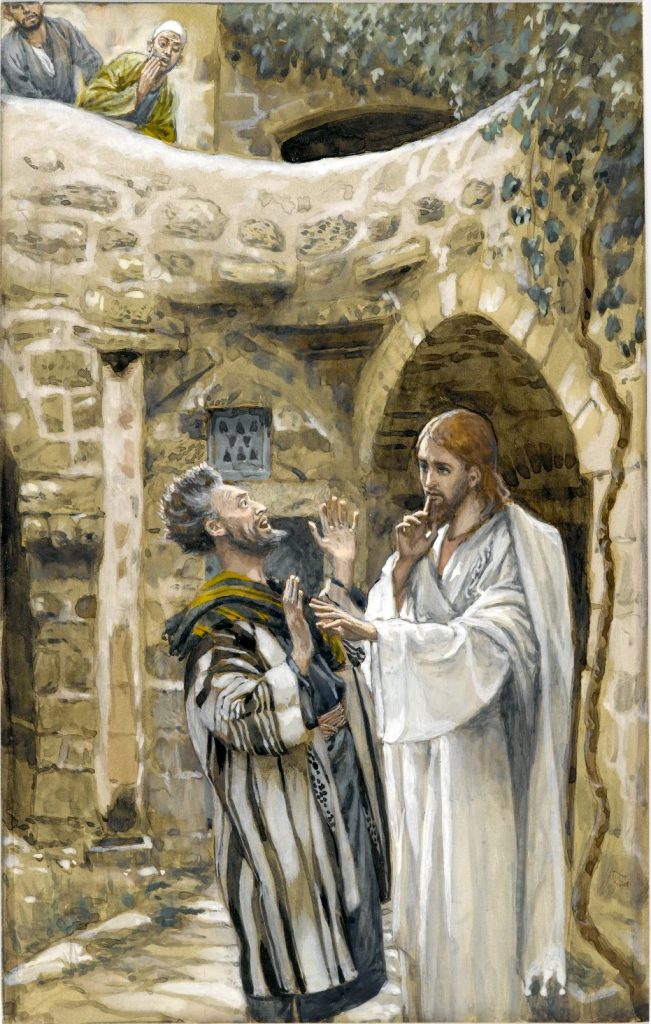 "벙어리 귀신 들린 사람을 고치시다", James Tissot